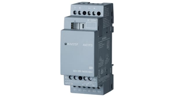 Siemens PLC udvidelsesmodul LOGO! AM2 RTD 0BA2 6ED1055-1MD00-0BA2 12VDC, 24VDC (6ED1055-1MD00-0BA2)