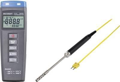 VOLTCRAFT K102 + TP 204 Temperaturmåler -200 til +1370 °C Føler type K