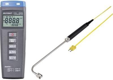 VOLTCRAFT K102 + TP 206 Lämpötilan mittauslaite -200 - +1370 °C Anturityyppi K