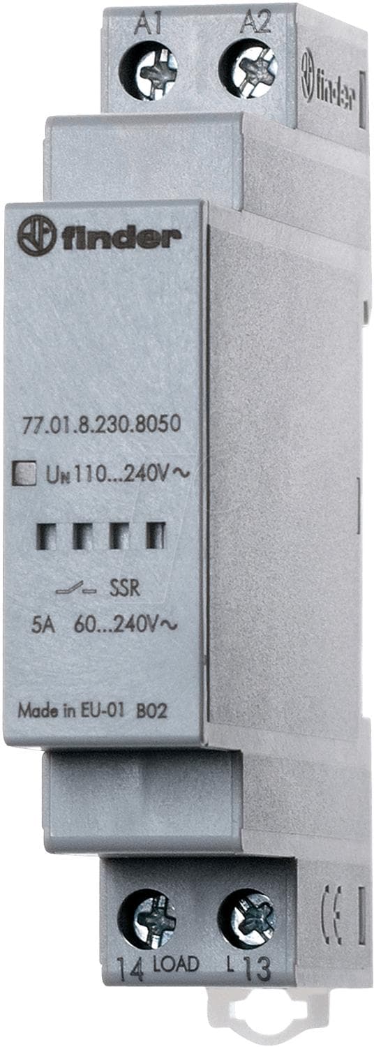 Finder elektronisk relæ (SSR), serie 77 77.01.8.230.8050 5 A (77.01.8.230.8050)