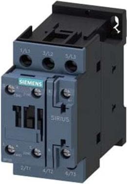 Siemens - installationskontaktorer, AC-3 5,5 kW 400 V KONTAKT åben + kontakt lukket 230 V S0 skruer