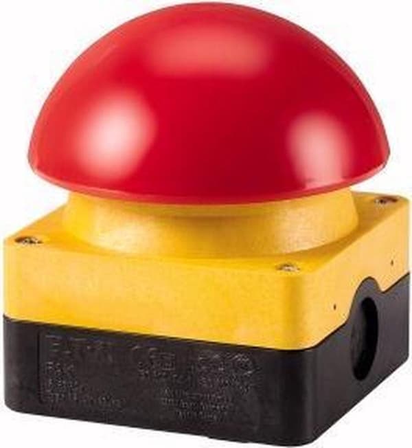 Eaton FAK-R/V/KC02/IY Fod-/slagtrykknap Overflademonteret 2x NC IP67/IP69K 1 stk.