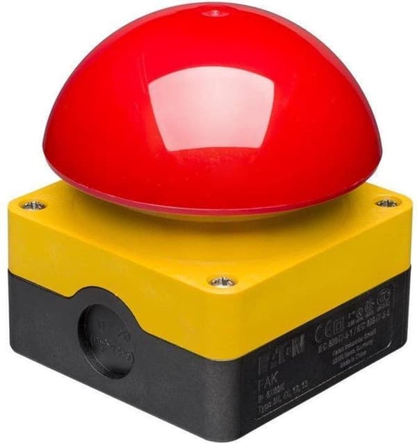 Eaton FAK-R/V/KC11/IY Fod-/slagtrykknap 230 V/AC 6 A 1x slukket/tændt IP67 Kontinuerlig 1 stk.