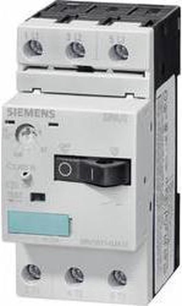 Siemens 3RV1011-0GA10 Strømafbryder 1 stk. 3x NEJ Indstillingsområde (strøm): 0,45 - 0,63 A Koblingsspænding (maks.): 690 V/AC (BxHxD) 45 x 90 x 81