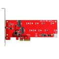 Pikkukuva 2 / 5: StarTech.com 2x M.2 SATA SSD -liitäntäkortti - PCIe - PCI Express M.2 SATA III -ohjain - NGFF-kortti