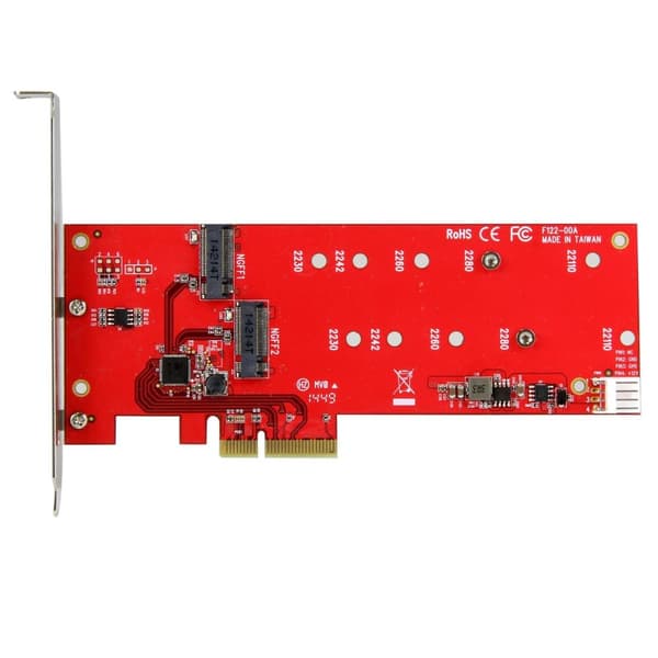 StarTech.com 2x M.2 SATA SSD -liitäntäkortti - PCIe - PCI Express M.2 SATA III -ohjain - NGFF-kortti