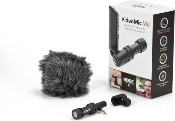 RØDE VideoMic Me-L är en kompakt, lätt mikrofon för kristallklara ljudinspelningar, speciellt för iPhone och iPad