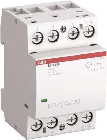 ABB ESB63-40N-06 Installationskontaktor 4NO/0NC, 230V AC/DC (1SAE351111R0640)