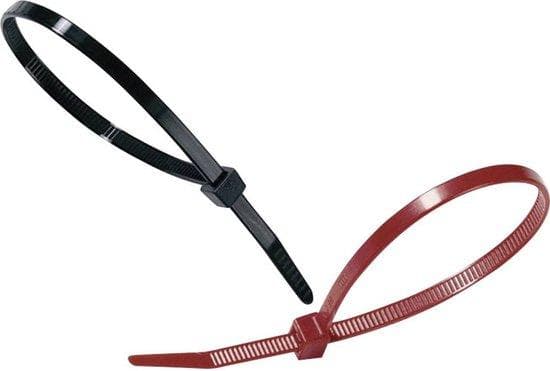 HellermannTyton buntband invändigt tandade T-Series (L x B) 460 mm x 7,6 mm T120M-W-BK-C1 färg: svart 100 st. HellermannTyton (111-12660)