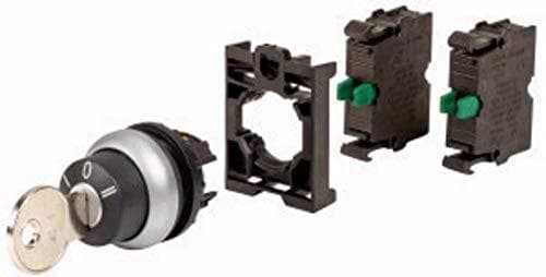 Eaton 110919 M22-WS3-2K10-BVP nøgleafbryder forring plastnøgle sort 1 stk.