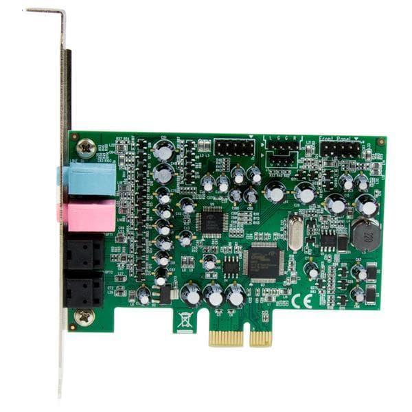StarTech.com 7.1-kanals lydkort - Lydkort - 192 kHz - 7.1 - PCIe - CM8828 - Lav profil (PEXSOUND7CH)