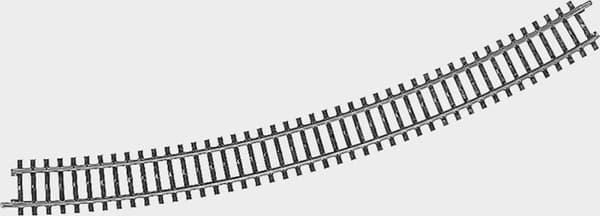 H0 Märklin K-spor (uden ballastbed) 2251 Buet spor Stor radius R2 30° Sort