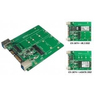 EXSYS EX-3674 gränssnittskort/adapter (EX-3674) Grön