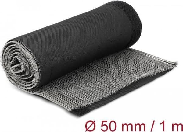 Delock - flettet slange - 1,0m - sort (20844)