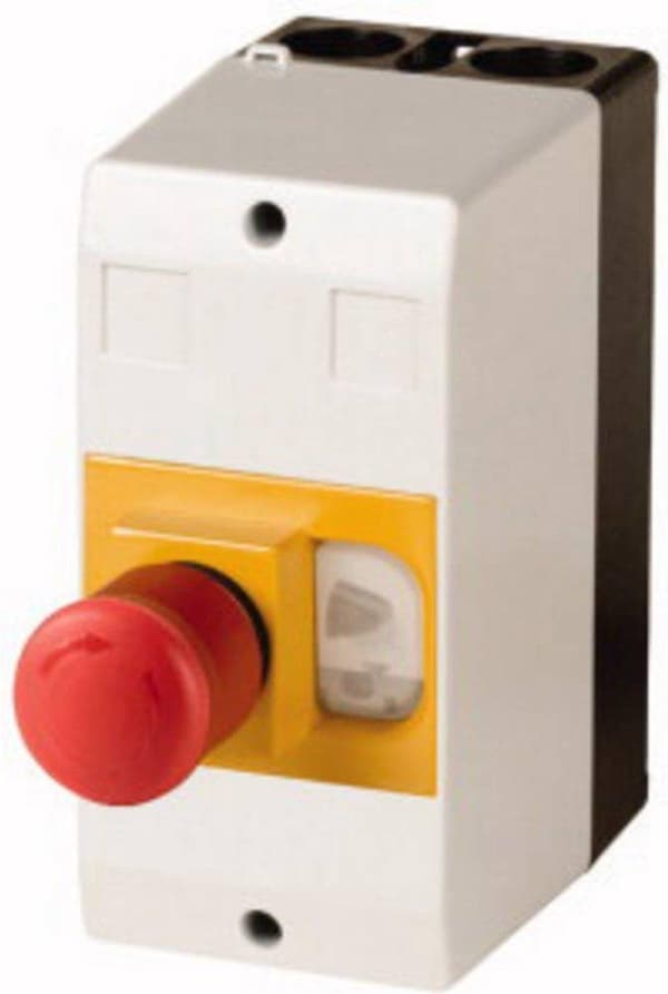 Eaton CI-PKZ01-PVT Tomt hus Overflademonteret, Med IKKE-AUS-kontakt (LxBxH) 80 x 97 x 160 mm Grå, Gul, Rød, Sort