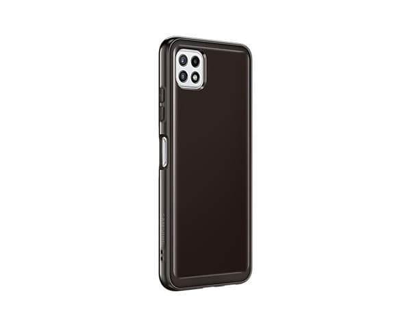 Samsungin pehmeä läpinäkyvä kotelo - Samsung Galaxy A22 (5G) - musta