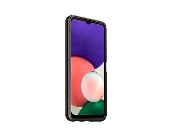 Samsungin pehmeä läpinäkyvä kotelo - Samsung Galaxy A22 (5G) - musta