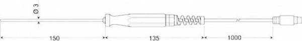 Greisinger GTF 401 Upotusanturi -50 - 400 °C Anturin tyyppi Pt100