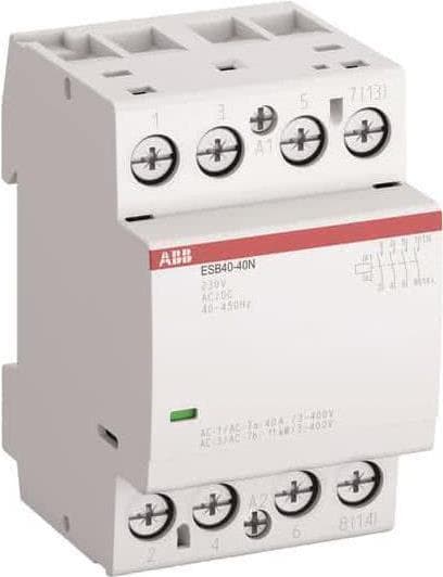 ABB ESB40-40N-06 installationskontaktor 4NO/0NC, 230 V AC/DC (1SAE341111R0640)