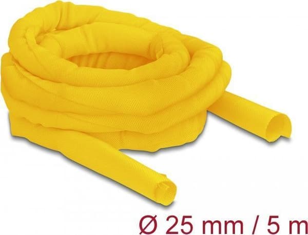 Delock - flettet slange - 5,0m - gul (20875)