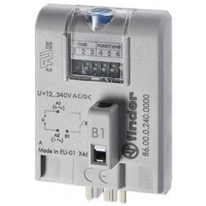 Finder teollisuusaikamoduuli, sarja 86.00 86.00.0.240 12 - 240 V DC/AC (86.00.0.240)
