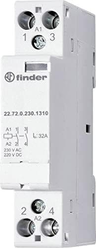 finder 22.72.0.024.1517 installationskontaktor 1 åbner, 1 lukker 230 V/AC, 400 V/AC 1 stk.