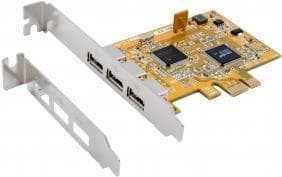 Exsys EX-11053 - USB adapter - PCIe lav profil - USB 2.0 x 3