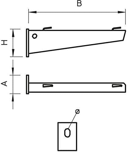 OBO Betterman Automatic Band. Portacbl. En trekant til Magic AWG15/21 galvaniseret