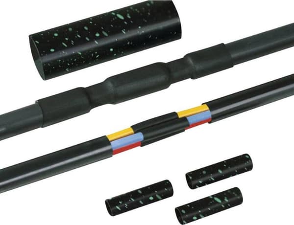 HellermannTyton 380-04015 LVK-C-5x6-25 PO-X BK Tilslutningsmuffe med skruestik Kabel : 16 - 55 mm Indhold: 1 sæt(er)