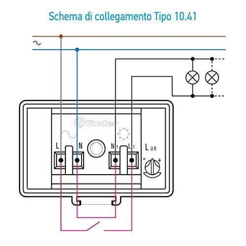 Finder 104182300000PAS skumringsafbryder, ét stykke, 1 NO-kontakt, 16 A, 230 V