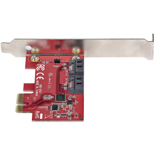 StarTech.com PCIe SATA Controller Card - 2 Port SATA 3 Expansion Card / Controller - 6Gbps - Full/Half Profile Aperture - PCI Express hårddiskar / SSD