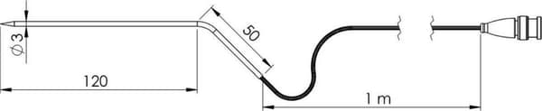 Greisinger GF3T-E3-B-BNC Plug-in anturi -70 - +400 °C Anturityyppi Pt1000
