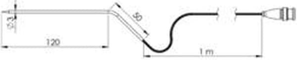 Greisinger GF3T-E3-B-BNC Plug-in anturi -70 - +400 °C Anturityyppi Pt1000