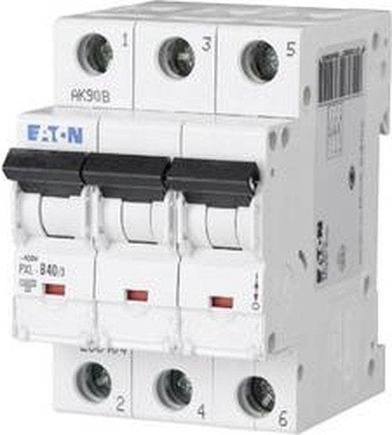 LS switch med etiket. B 40A 3p PXL-B40 (236404)
