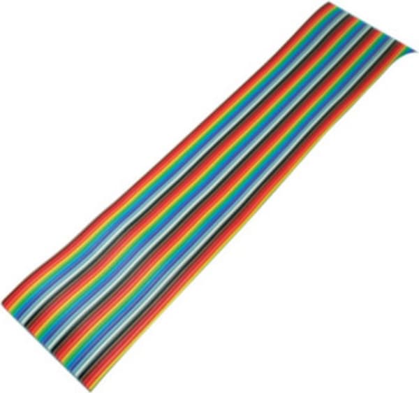 S/CONN maksimale tilslutningsmuligheder fladt kabel, farvet pitch 1,27 mm, 34 ben, 10,0m (79070-10)
