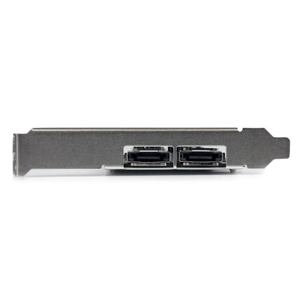 StarTech.com 2 Port SATA III PCI Express Interface Card - Storage Controller - 2 Transmittere/Kanal - SATA 6Gb/s / eSATA 6Gb/s Low Profile - 600MBps -
