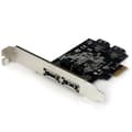 Miniatyrbillede 1 af 5: StarTech.com 2 Port SATA III PCI Express Interface Card - Storage Controller - 2 Transmittere/Kanal - SATA 6Gb/s / eSATA 6Gb/s Low Profile - 600MBps -