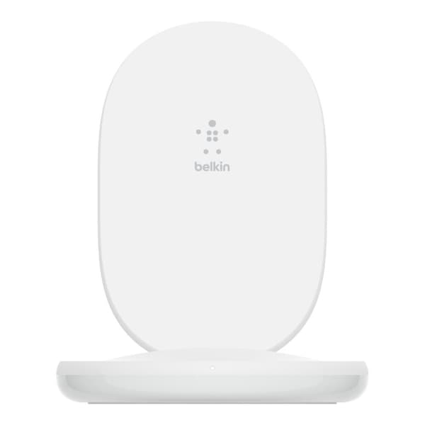 Belkin BOOST↑CHARGE - 15W trådlöst laddningsställ - med Quick Charge™ 3.0 24W väggladdare - Vit