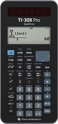 Miniatyrbillede 4 af 4: Texas Instruments TI-30X Pro MathPrint CAS lommeregner Sort Display (cifre): 16 batteridrevne, solcelledrevne