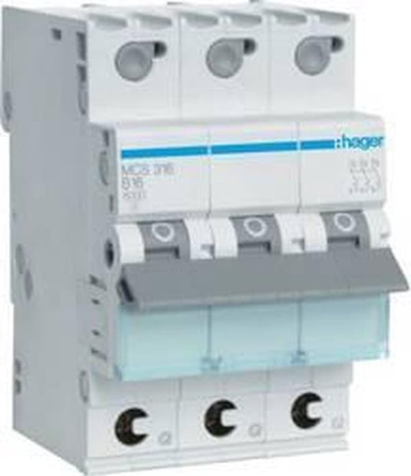 Hager MCS316 MCS316 Afbryder 3-faset 16 A 230 V, 400 V