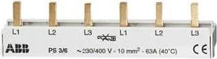 ABB 3-fas samlingsskena PS3/6 per M kompakt 6 moduler stängd PS3/6 (2CDL231001R1006)