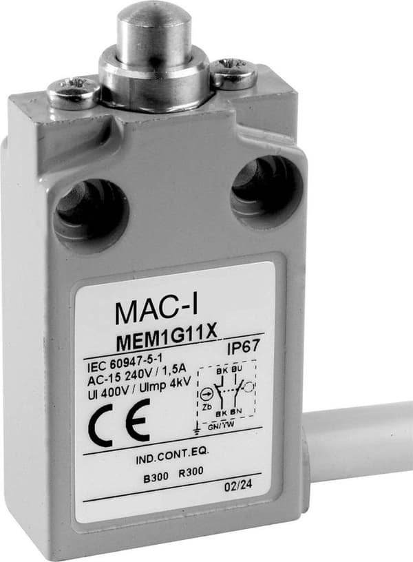 Panasonic MEM1G11ZD Gränslägesbrytare 24 V 5 A Kolv IP67 1 st.