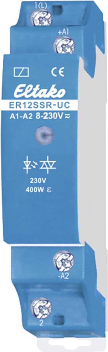 Eltako ER12SSR-UC solid-state relæ DIN-skinne, tophat-skinnekoblingskapacitet (maks.) 400 W (22100001)