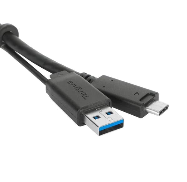 Targus - USB-kabelsæt - fingerskruer - sort - til Targus Universal, Universal DV4K, USB-C Universal QUAD 4K, USB-C Universal QUAD HD