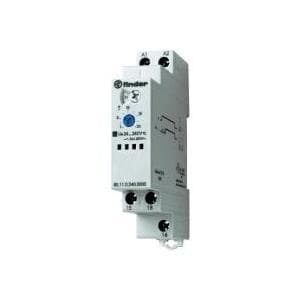 Finder tidsrelæ indkoblingsforsinkelse 80.11.0.240.0000 80.11.0.240.0000 24 - 240 V DC/AC 1 skiftekontakt 16 A 400 V/AC (AC1 (80.11.0.240.0000)