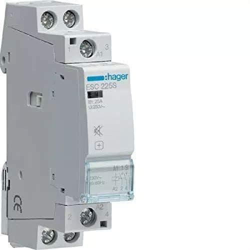 Hager ESC225S Kontaktor Tyst 25A 2Na 230V