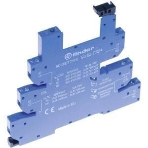 Finder relæstik med holdeklemme, med LED, med EMC undertrykkelseskreds 1 stk. 93.63.0.240 serie 34 34.51 (93.63.0.240)