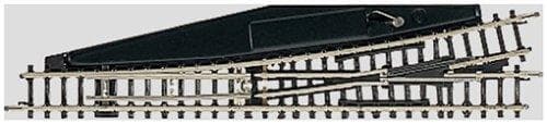 Märklin 8565 - manuell strömbrytare vänster r490 mm, innehåll 1 st, spår Z Svart, Grå