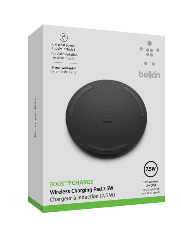 Belkin Boost-Up Qi - Trådløs oplader - Trådløs oplader - 10W - Sort
