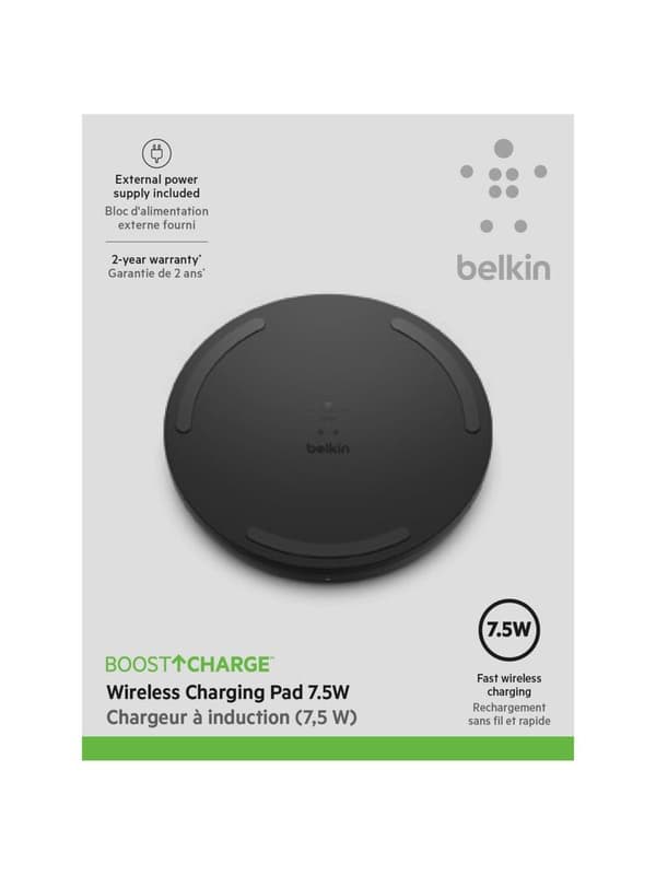 Belkin Boost-Up Qi - Trådløs oplader - Trådløs oplader - 10W - Sort